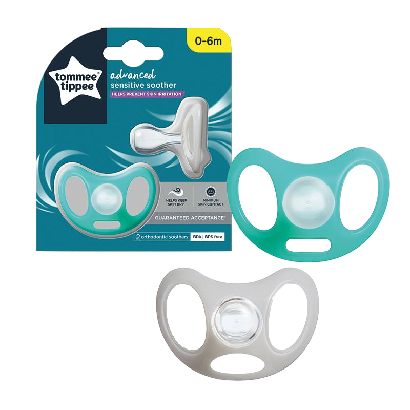 Tommee Tippee Sensitive Soothers 2-Pack (2 Sizes) – Kaco
